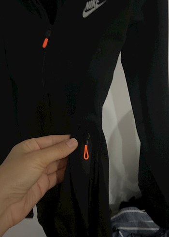 Nike Siyah Fermuarlı Kadın Spor Ceket - Görsel 2