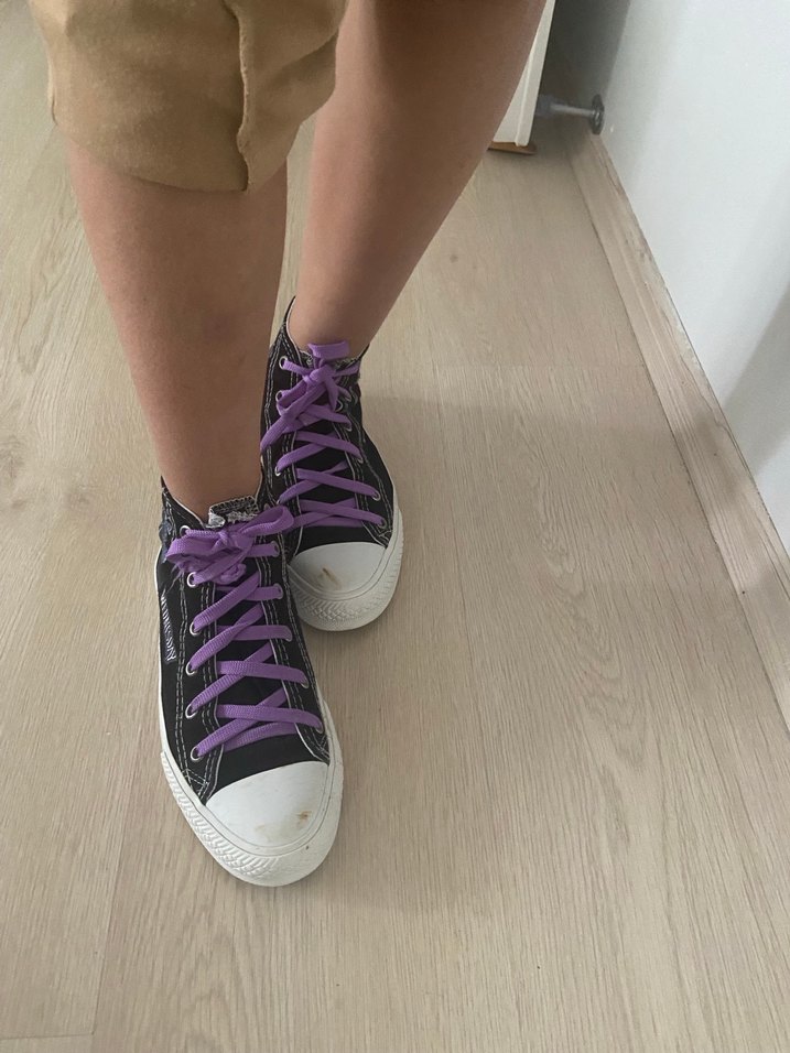 Kız Çocuk Mor Baskılı Spor Ayakkabı - Görsel 5