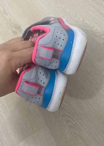 Kız Çocuk Gri Pembe Spor Ayakkabı - Görsel 10
