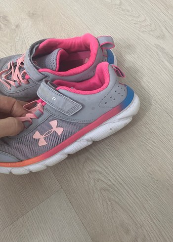 Kız Çocuk Gri Pembe Spor Ayakkabı - Görsel 9