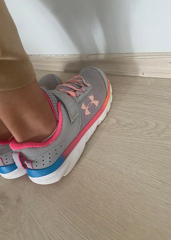 Kız Çocuk Gri Pembe Spor Ayakkabı - Görsel 8