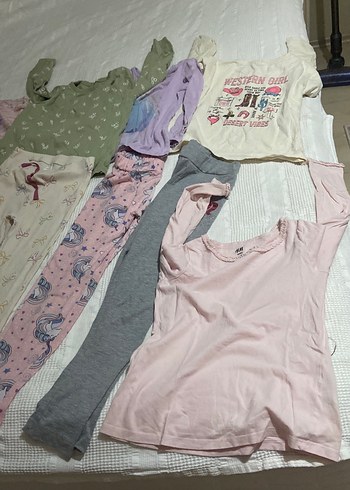 LC Waikiki Pembe V Yaka Uzun Kollu Kız Tişörtü