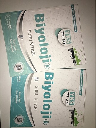 Palme Yayınları YKS biyoloji A ve B kitabı