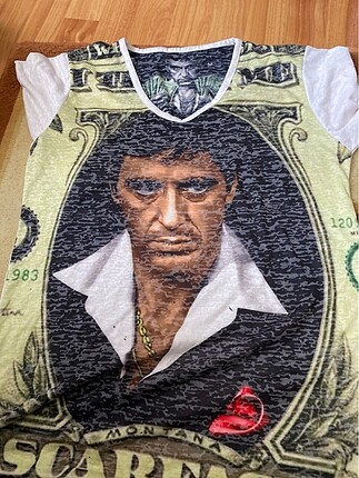 Scarface Baskılı t shirt