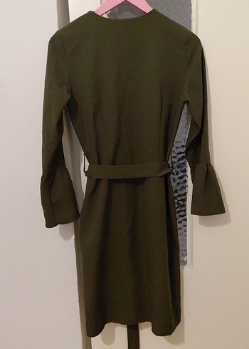 Kuaklı, Uzun, Haki uzun ince kaban - Görsel 7