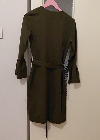 Kuaklı, Uzun, Haki uzun ince kaban - Görsel 8