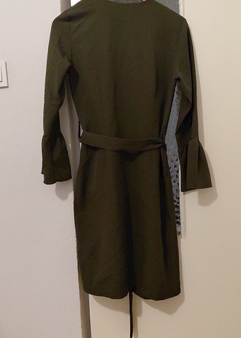 Kuaklı, Uzun, Haki uzun ince kaban - Görsel 9