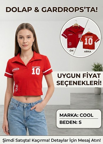 Defacto Cool Kirmizi Polo Tisort