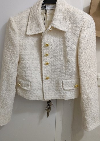 Zara Ekru Tuvit Ceket