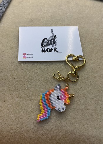 Miyuki unicorn anahtarlık - Görsel 2