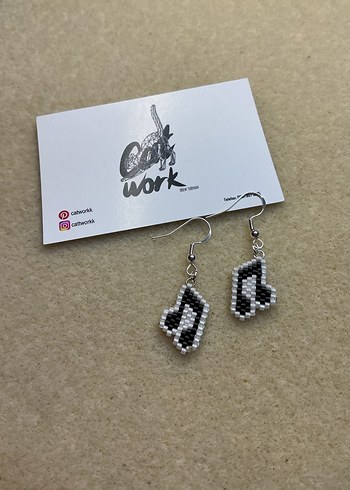 Nota gümüş küpe - Görsel 2