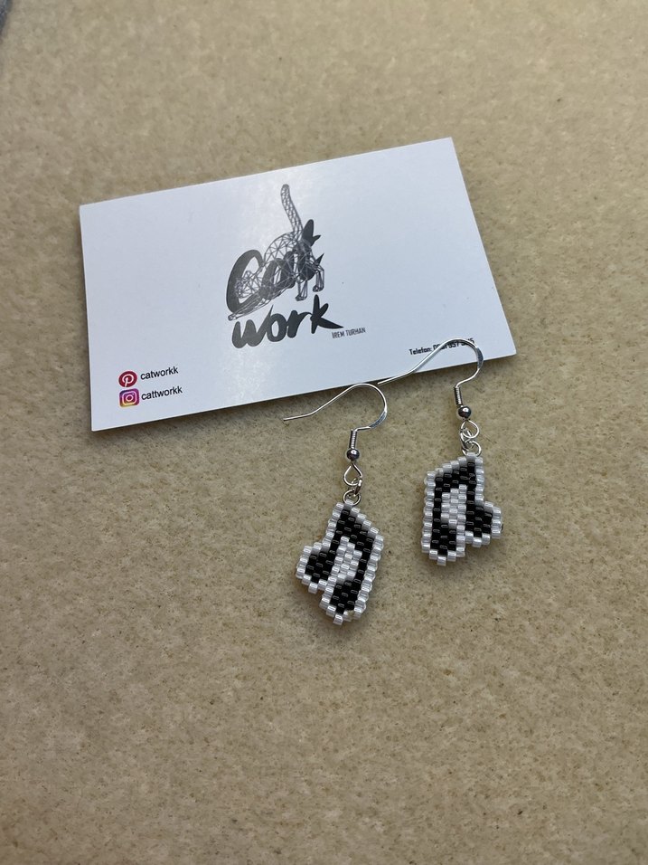 Nota gümüş küpe - Görsel 2