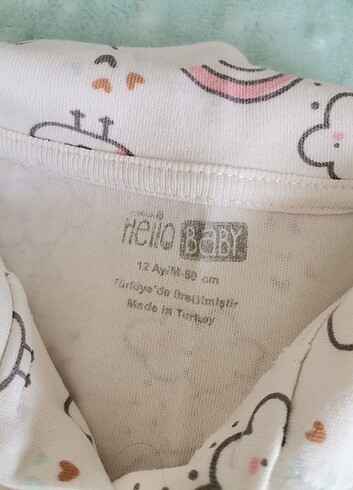 12-18 Ay Beden Pijama takımı 
