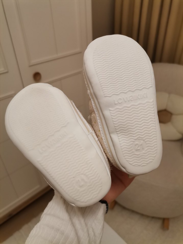 Kız Bebek Beyaz İlk Adım Ayakkabısı - Görsel 2