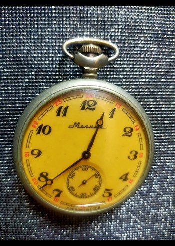 Diğer Vintage Sari Kadranli Cep Saati