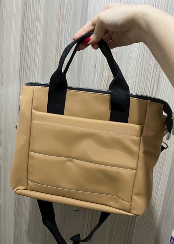 Bej Kadın El ve Omuz Çantası - Görsel 2