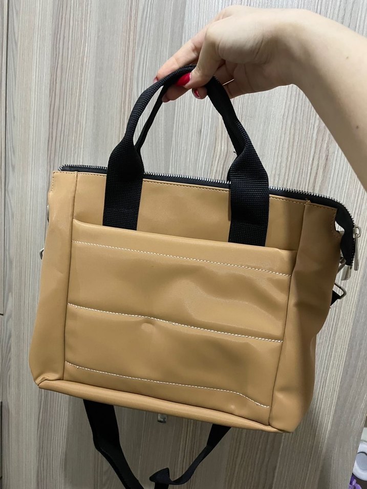 Bej Kadın El ve Omuz Çantası - Görsel 2