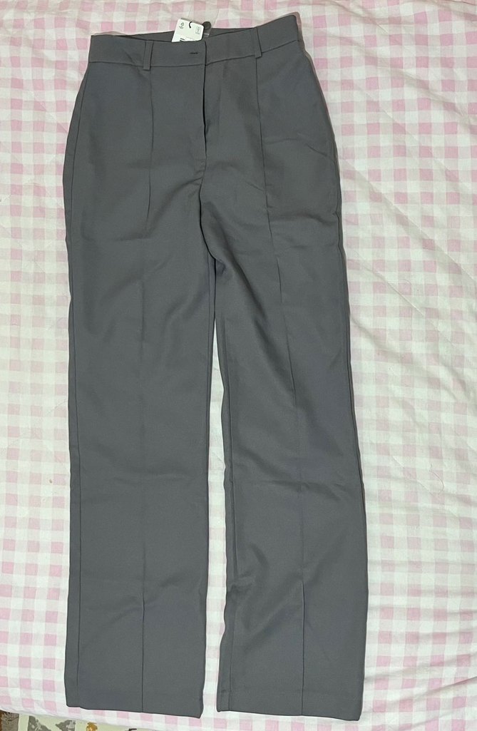 Gri Regular Fit Kumaş Pantolon - Görsel 2