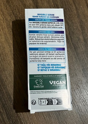 Garnier Ambre Solaire Invisible Serum SPF 50+ - Görsel 3