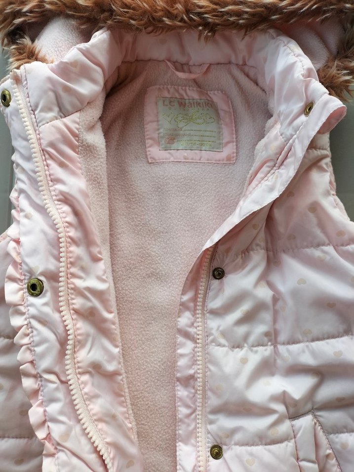 Pembe Kapüşonlu Şişme Yelek — görsel 3/5