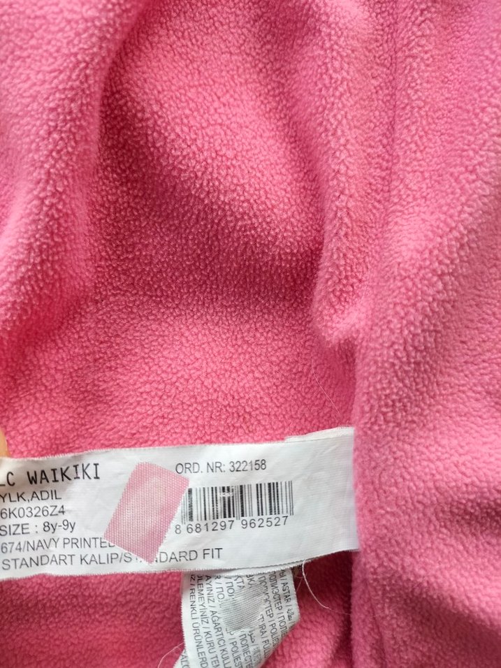 Çiçek Desenli Pembe Kapüşonlu Çocuk Yeleği — görsel 6/6