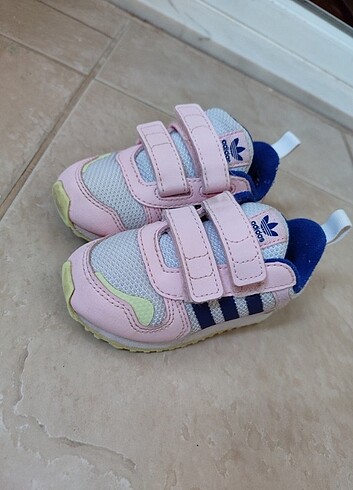 21 Beden pembe Renk Adidas kız bebek spor ayakkabı