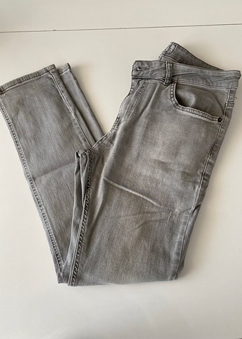 Gri Erkek Denim Pantolon