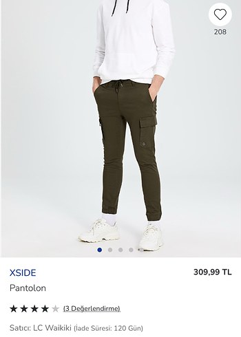 LC Waikiki Erkek Haki Kargo Pantolon