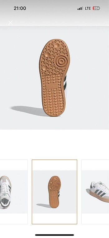 40 Beden beyaz Renk Adidas samba
