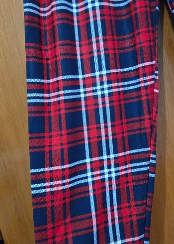 kırmızı Ekose Rahat Pijama Altı - Görsel 2