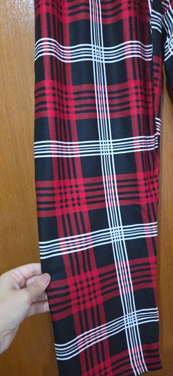 Kırmızı Ekose Desenli Erkek Pijama Altı - Görsel 2