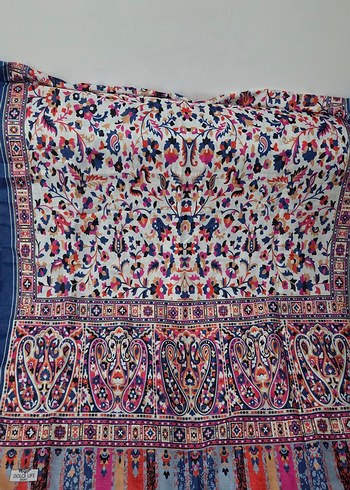 Bohem Çok Renkli Kadın Şal - Görsel 2