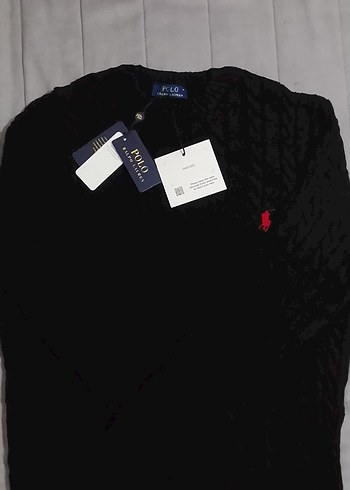 Polo Ralph Lauren Siyah Bisiklet Yaka Kazak
