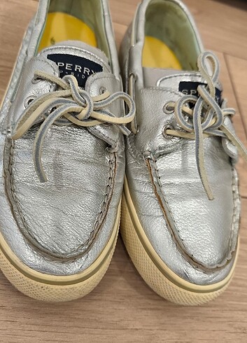 37 Beden gri Renk Sperry Lame Spor Ayakkabı
