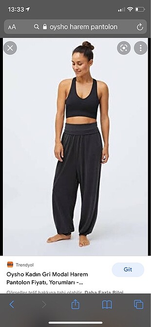 Oysho harem pantolon