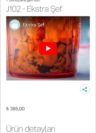 Tupperware ekstra şef