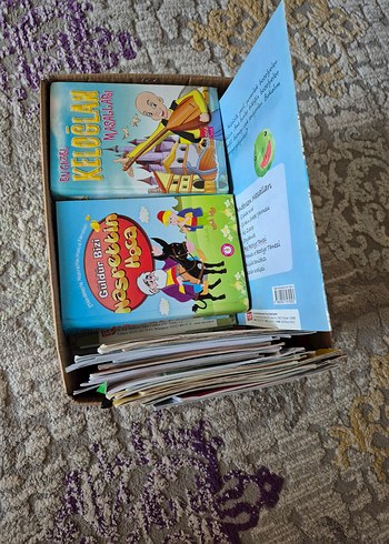 Beden Renk 170 adet Çocuk Masalları Kitap Seti 1. ve 2. sınıfa uygun