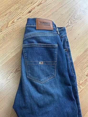27 Beden lacivert Renk Tommy Jeans Dar Paça Kot Pantolon