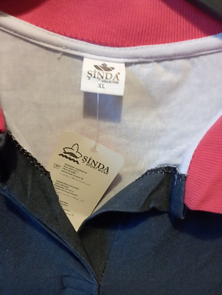 Pembe Yakalı Çiçek Desenli Hamile Tişörtü - Görsel 3