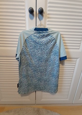 Kısa Kollu Mavi Batik Erkek Tişört - Görsel 4