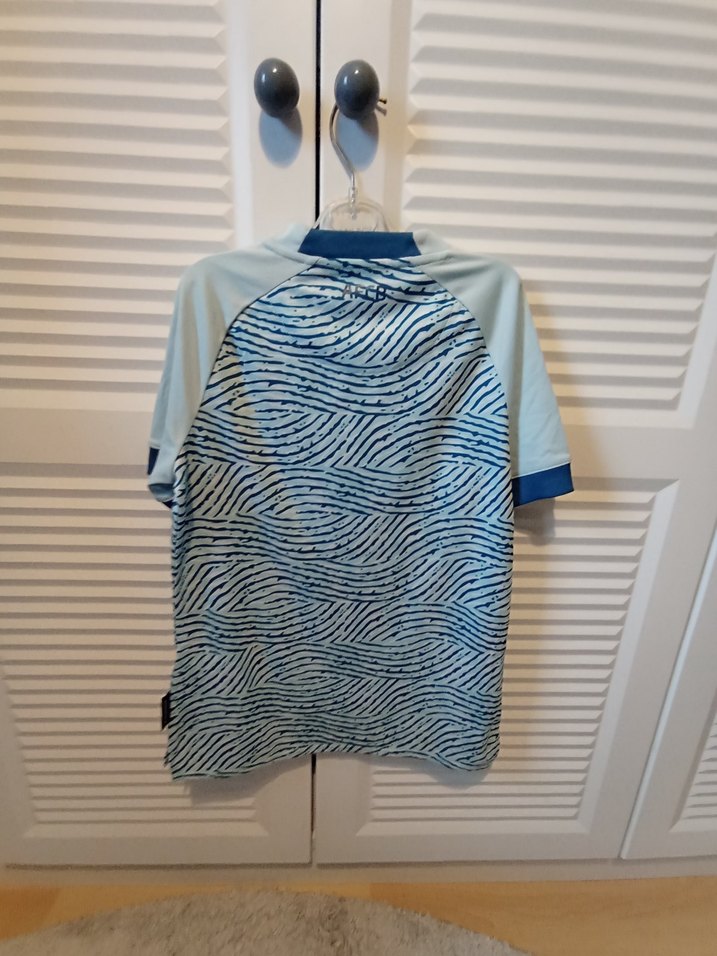 Kısa Kollu Mavi Batik Erkek Tişört - Görsel 4