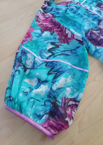 Bohem Çok Renkli Bağcıklı V Yaka plaj elbisesi - Görsel 5