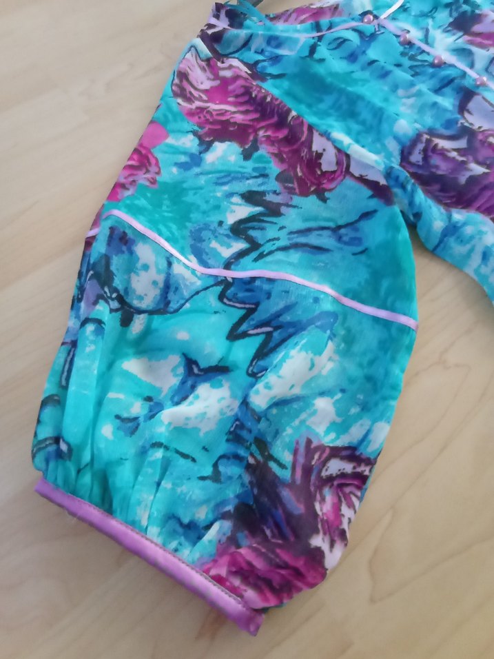 Bohem Çok Renkli Bağcıklı V Yaka plaj elbisesi - Görsel 5