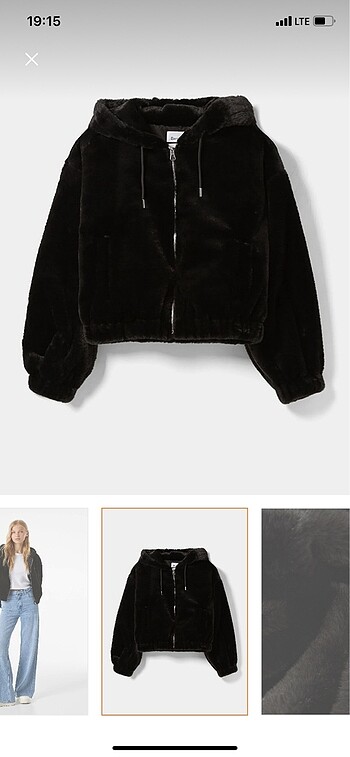Bershka peluş mont
