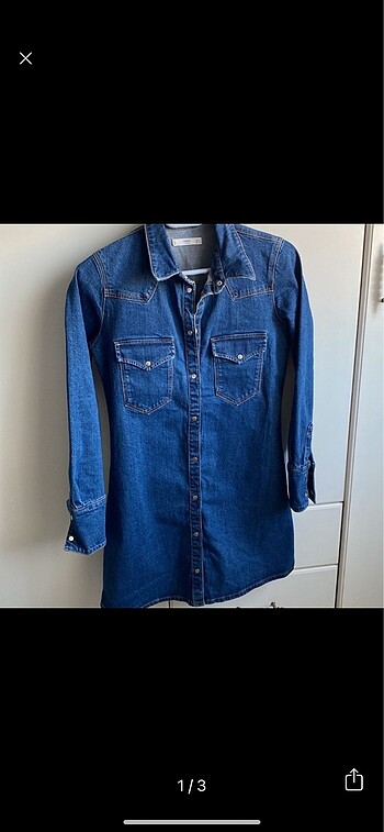 Mango jean elbise