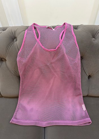 Dantel Detaylı Pembe Spor Kadın Atlet