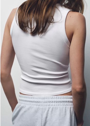 Zara nakışlı Baskılı New York yazılı Top atlet - Görsel 3