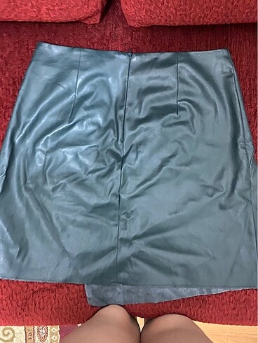 Haki koton deri etek - Görsel 2