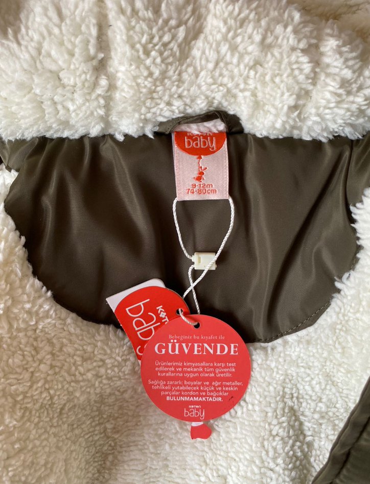 Erkek bebek Kürklü Mont - Görsel 4