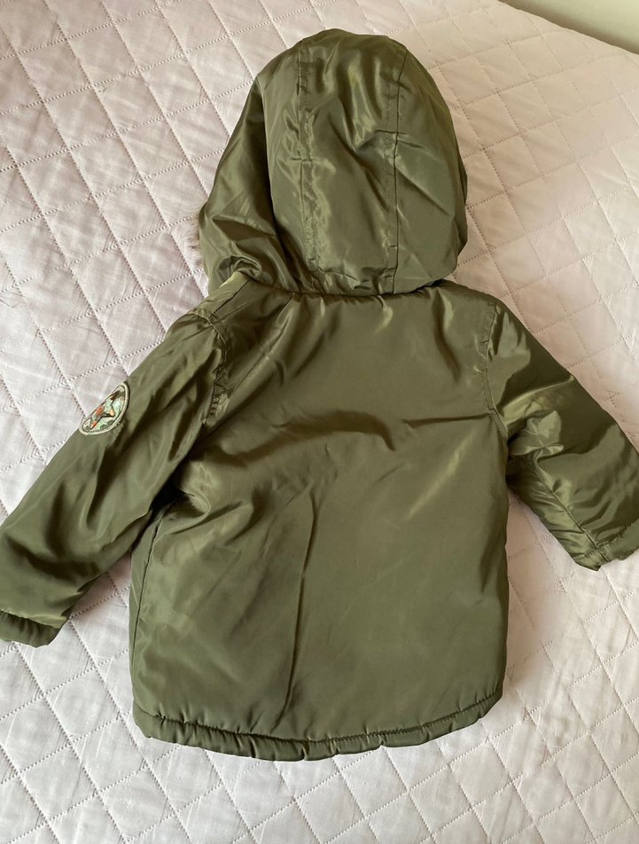 Erkek bebek Kürklü Mont - Görsel 3